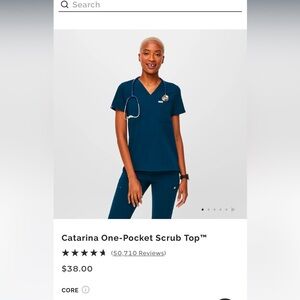 FIGS Catarina One-Pocket Scrub Top